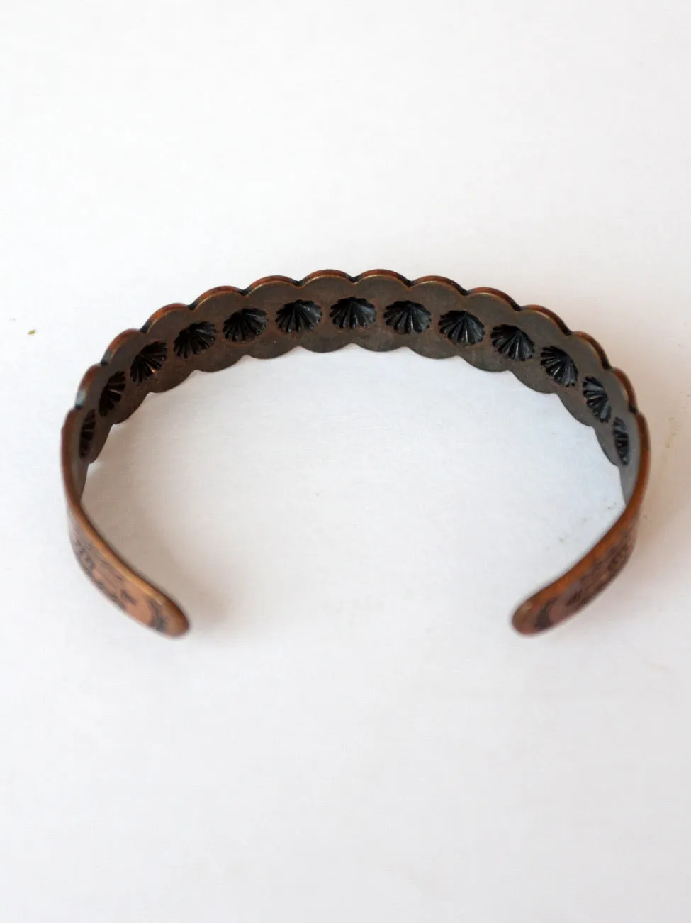 vintage Mexican copper cuff bracelet