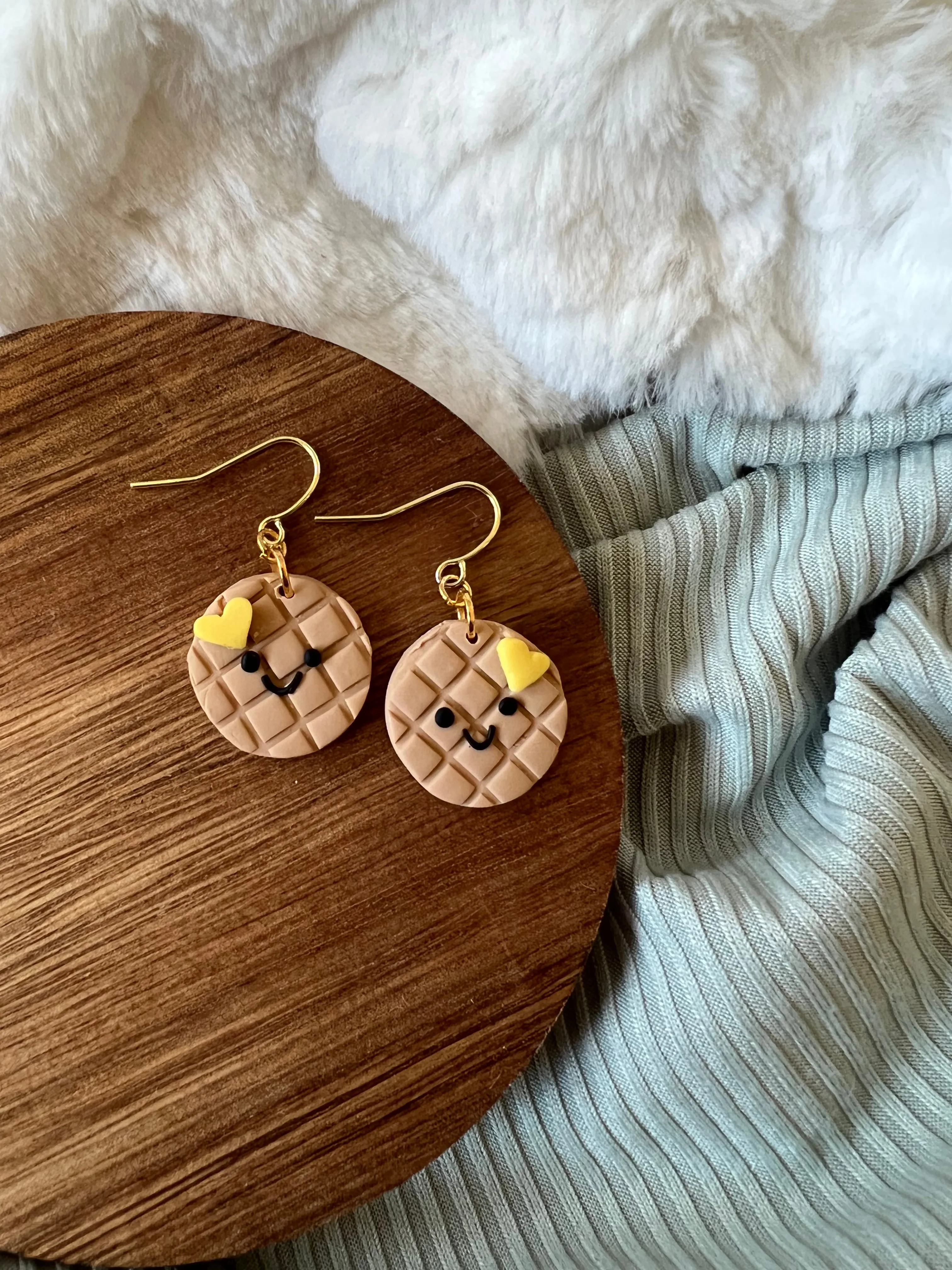 Wendy Waffle Earrings