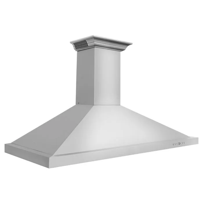 ZLINE 36 IN. Wall Mount Range Hood in Stainless Steel with Built-In CrownSound® BlueTooth Speakers (KBCRN-BT-36)