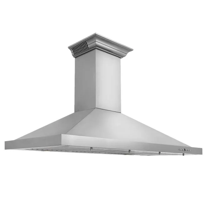 ZLINE 36 IN. Wall Mount Range Hood in Stainless Steel with Built-In CrownSound® BlueTooth Speakers (KBCRN-BT-36)