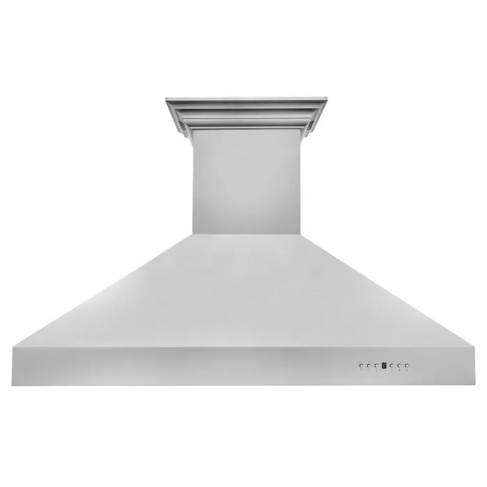 ZLINE 60 IN. Professional Wall Mount Range Hood in Stainless Steel with Built-In CrownSound® BlueTooth Speakers (667CRN-BT-60)