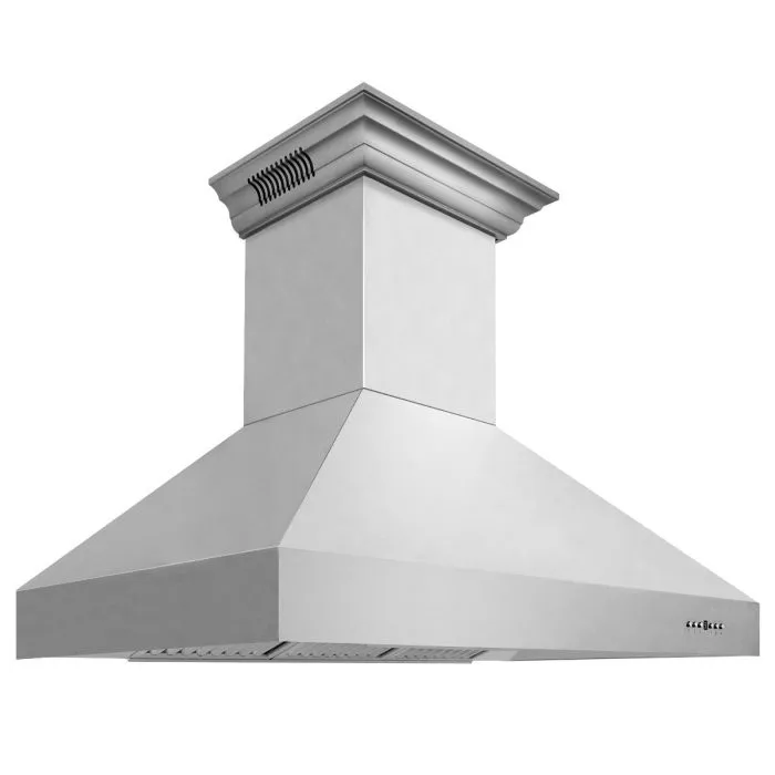 ZLINE 60 IN. Professional Wall Mount Range Hood in Stainless Steel with Built-In CrownSound® BlueTooth Speakers (667CRN-BT-60)